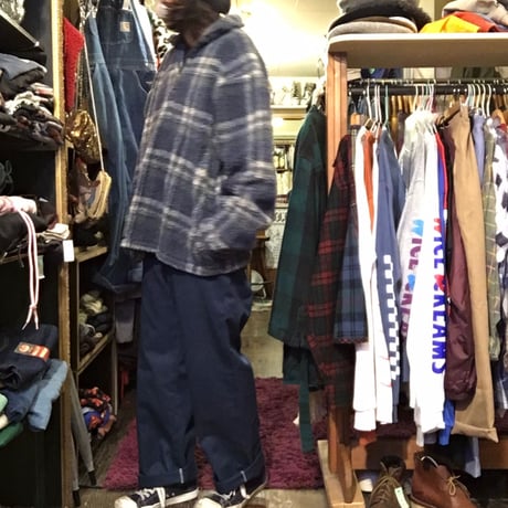 [USED] L.L.Bean 優しいチェック柄のフリース KIDS XL