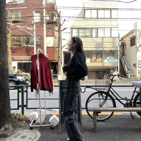 [USED] ブラック デニム ペインター パンツ