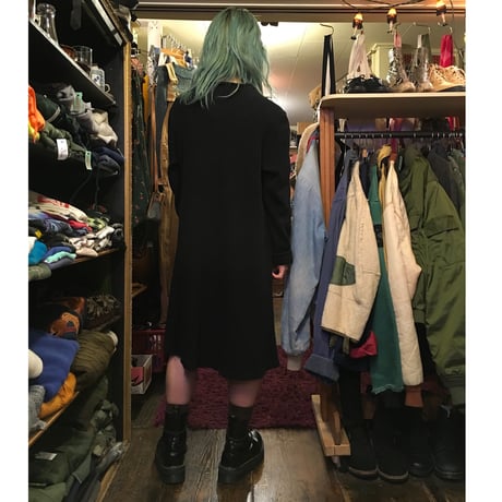 [USED] BLACK パイル地ワンピース