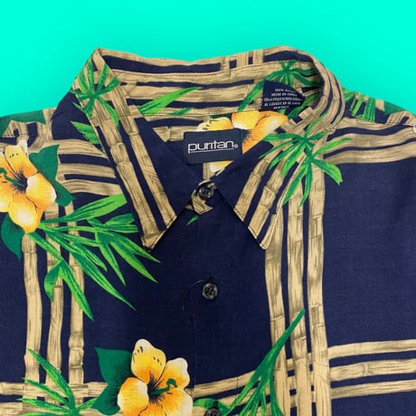 [USED] 90's PURITAN レーヨン アロハシャツ🎋