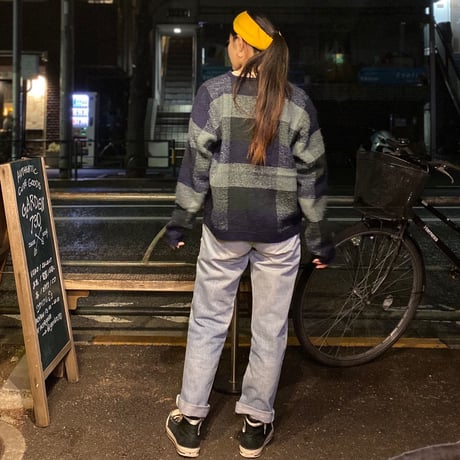 [USED] CHECK KNIT CARDIGAN♡