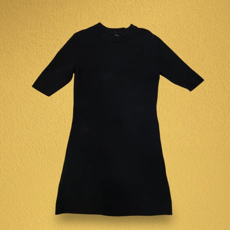 [USED]BLACK🖤リブミニワンピース