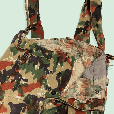 [USED] スイス軍 CAMO柄オーバーオール