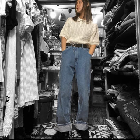 [USED] 太めシルエットの DENIM Painter pants