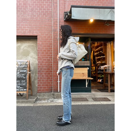 [USED] "agnes b." レザーボストンバッグ