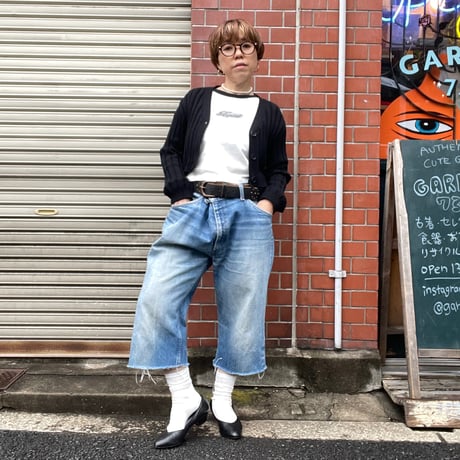 [USED] Levis Orange TAB CUTOFF DENIM