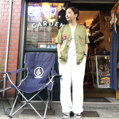 [USED] vintage ノーカラー  BOY SCOUTS シャツ