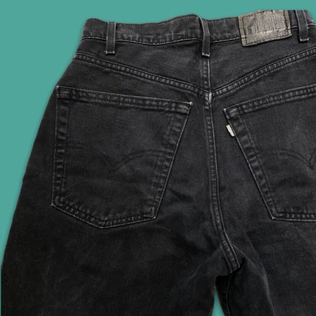 [USED] Levis cut off  SILVER TAB🖤BLACK