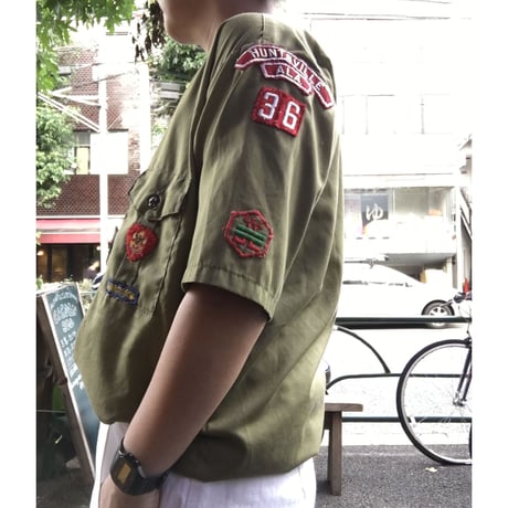 [USED] vintage ノーカラー  BOY SCOUTS シャツ