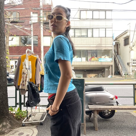 [USED] Quick silver ピチ ダイナソー Tee kids size🦖🩵