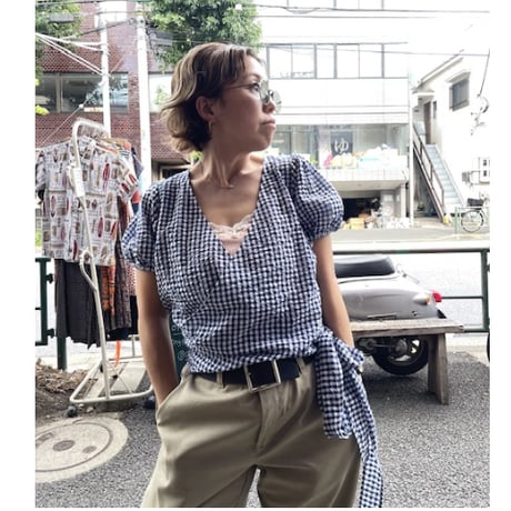 [USED]  RHCギンガムチェックカシュクールTOPS