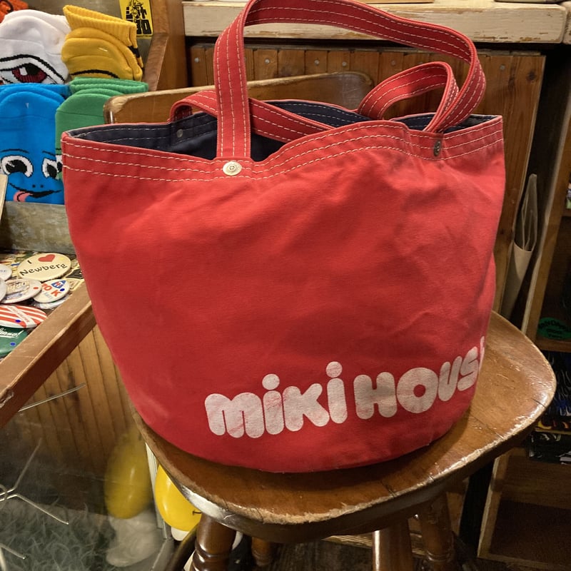 レア 鬼フェード ネクストビンテージ オールド mikihouseトートバッグ USED] OLD miki house TOTE BAG | garden730