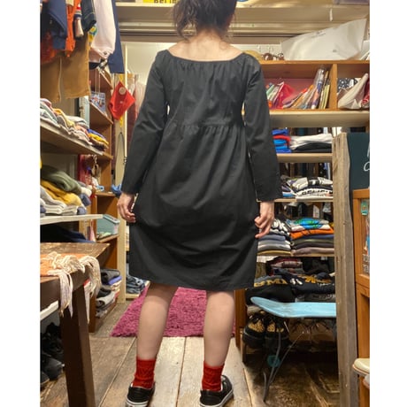 [USED] BLACK ギャザーワンピース🖤