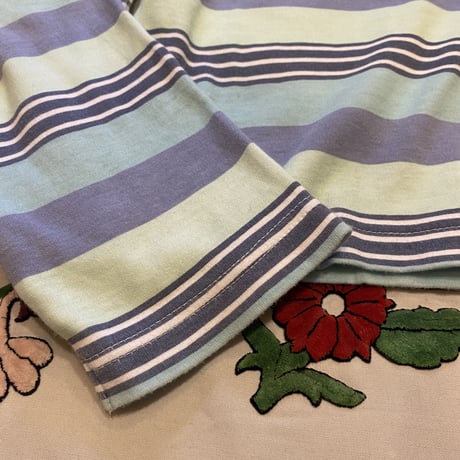[USED] ボーダーちびロンTee♡BLUE