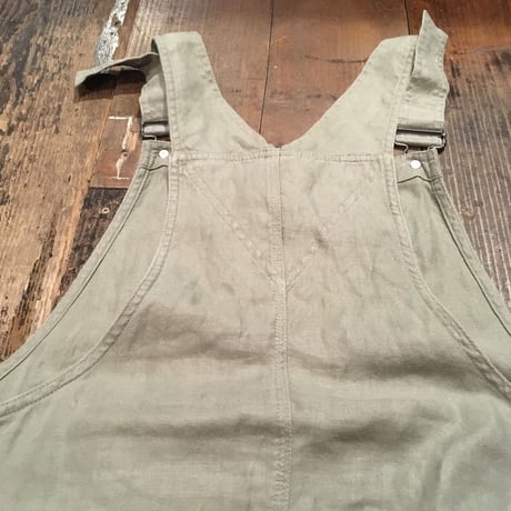 [USED] Eddie Bauer LINEN オーバーオールワンピ