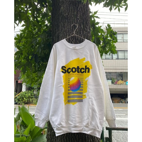 [DEADSTOCK] good print！80's "Scotch™️ " SWAET