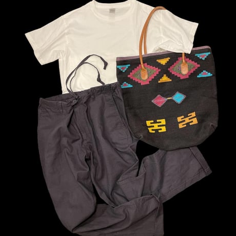 [USED] BLACK ラグ TOTE BAG