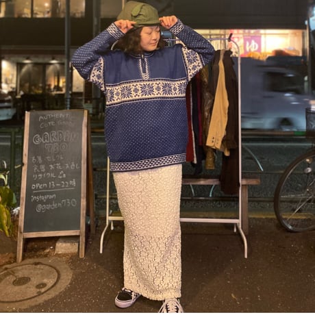 [USED] ハーフZIP ノルディックKNIT❄️