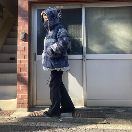 [USED] 雪柄 ボア フリース コート❄️