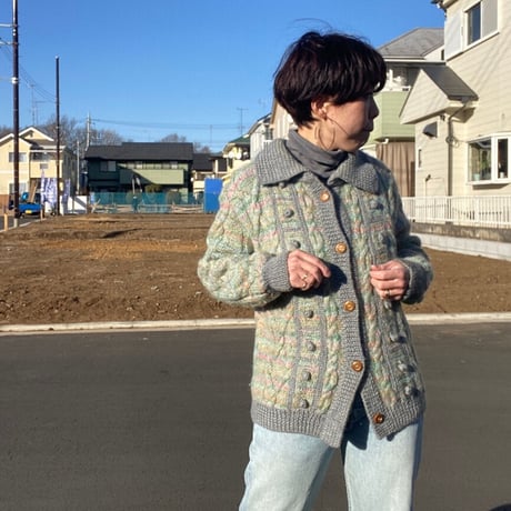 [USED]カラフルニットカーディガン