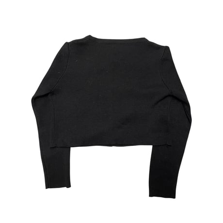 [USED] クロップド BLACKカーディガン