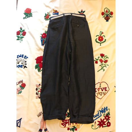[USED] LINEN タックパンツ