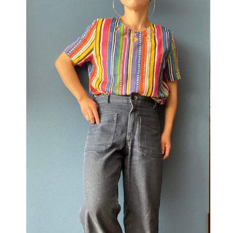 [USED] さらさら アフリカン調 TOPS