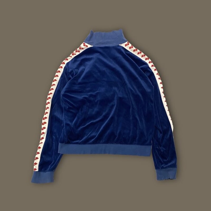 old arena セットアップ ジャージ上下 ベロア パープル デサント製 old arena セットアップ ジャージ上下 ベロア パープル デサント製