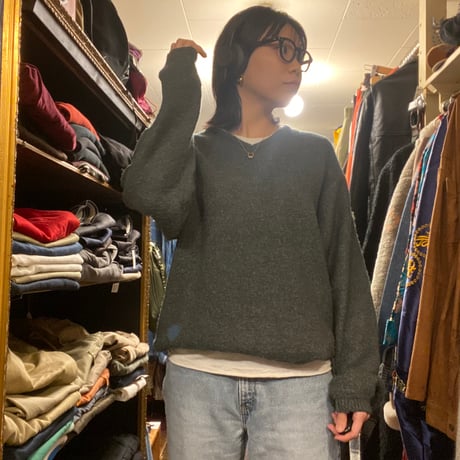 [USED] "made in ITALY" グレーニット