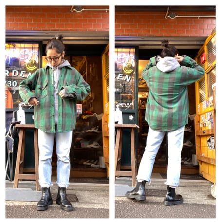 [USED] made in U.S.A. チェックヘビーネル