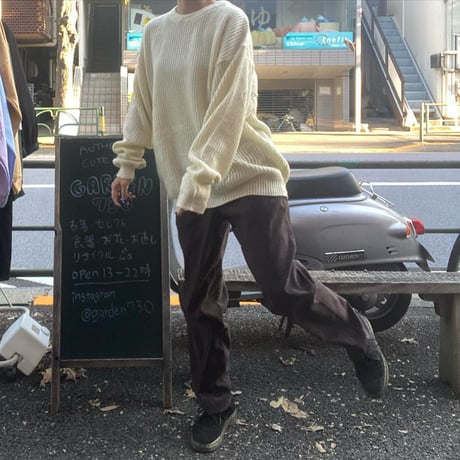 [USED] ブラウン fake SUEDE PANTS
