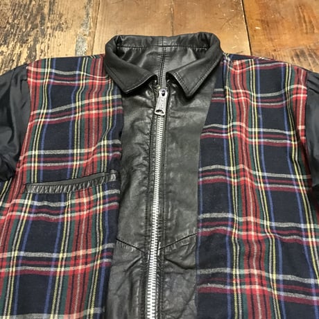 [USED] real leather リバーシブル JKT