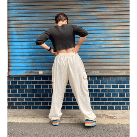 [USED]  WHITE CARGO PANTS