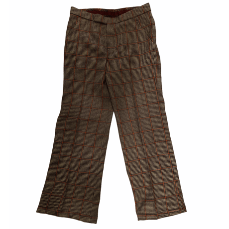 [USED] 千鳥柄 フレアPANTS
