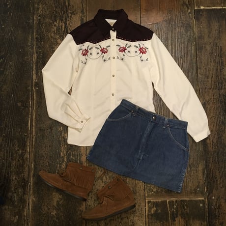 [USED] vintage Wrangler DENIM MINI SKIRT