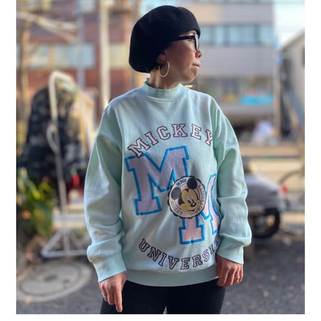 [USED] OLD "MICKEY UNIVERSITY" SWEAT💛