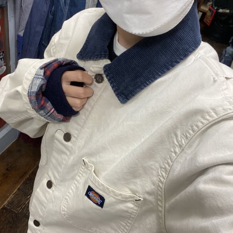 [USED]  Dickies アイボリーのカバーオール