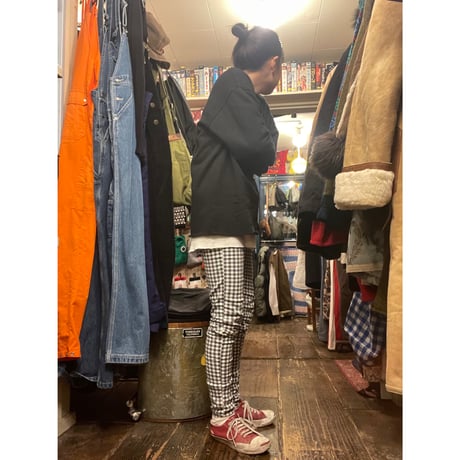[USED] チェック スキニー PANTS！