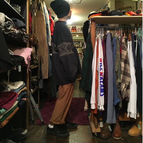 [USED] スウェードのようなベージュイージーパンツ