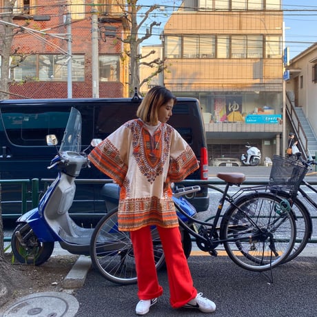 [USED] vintageアフリカン ダシキ シャツ