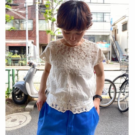 [USED] リネンレース トップス🤍