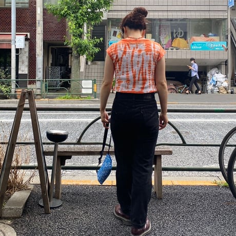 [USED] CROPPED TIE-DYE Tee🧡
