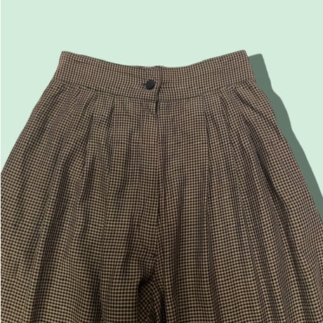 [USED]ギンガムチェックレーヨンPANTS