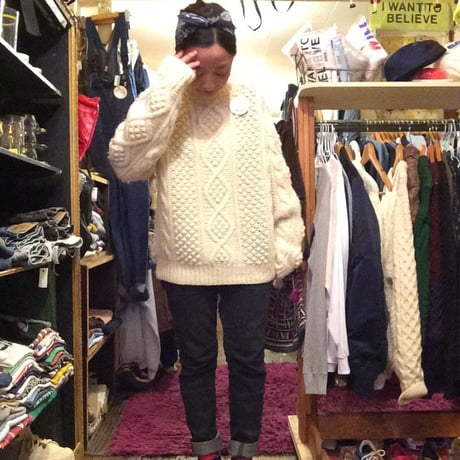 [USED] Vintaga Sears ケーブルニット