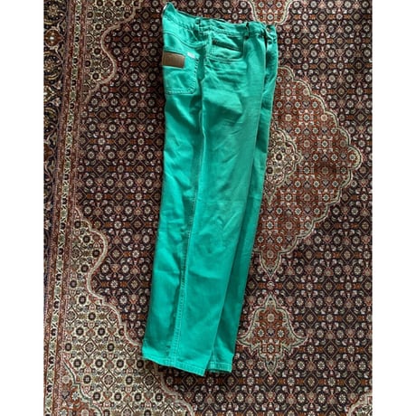 [USED] カラー DENIM パンツGREEN💚