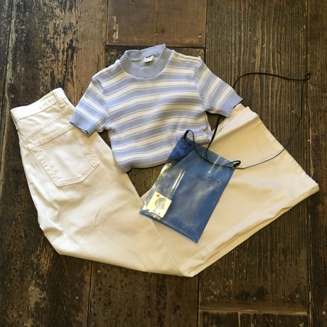 [USED]  ちびサイズ♡ マルチボーダー S/S ニット
