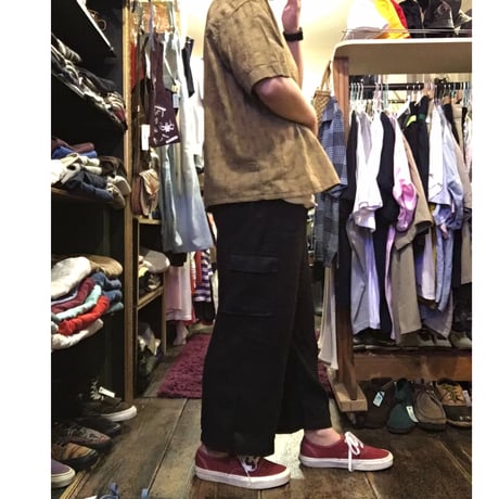 [USED] BLACK LINEN パンツ