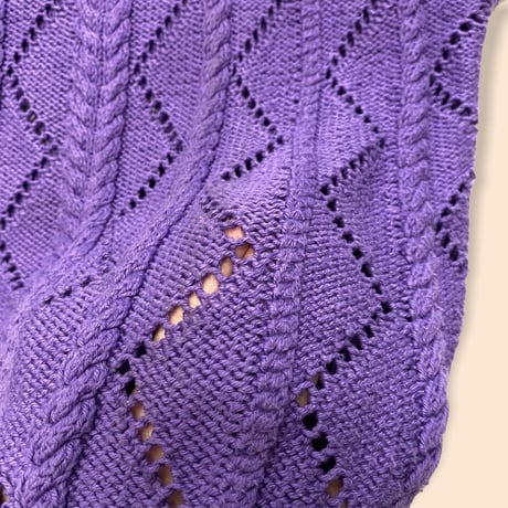 [USED] PURPLE FRENCH SLEEVE KNIT💜
