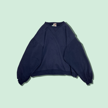 [USED]  90's JERZEES PREMIUM FIT NAVY SWEAT