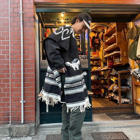 [USED] メキシカンラグ ポンチョ